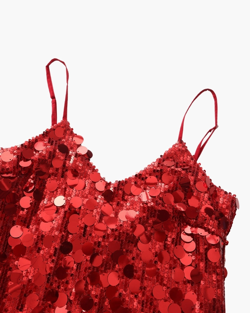 Mini Robe de Soirée à Sequins