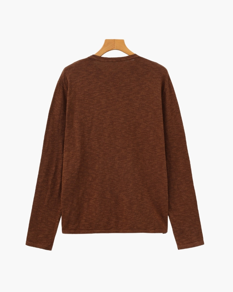 Col Rond Essentiel Lin-Coton