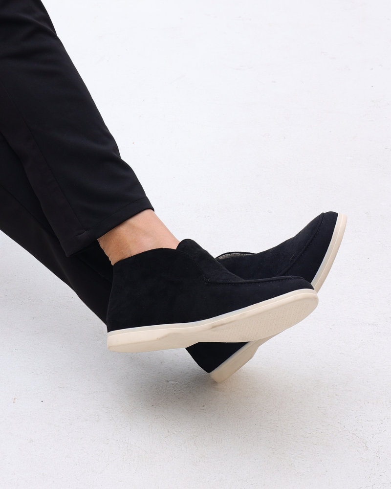 Mocassins Hauts en Daim Old Money