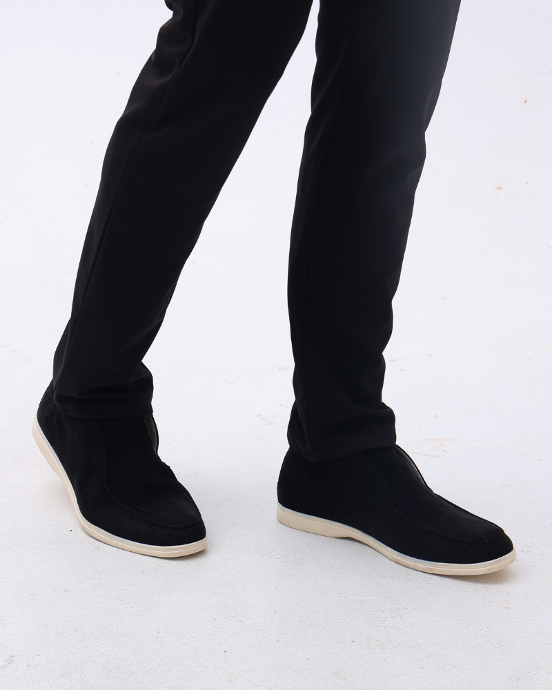 Mocassins Hauts en Daim Old Money