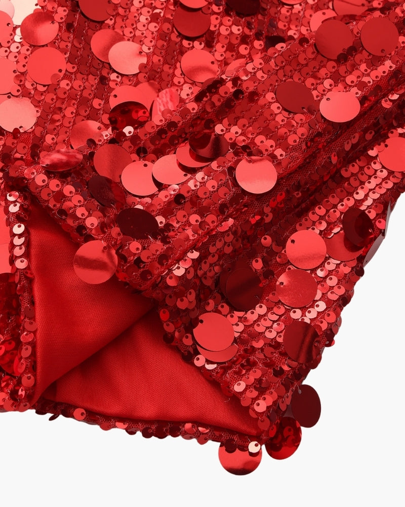 Mini Robe de Soirée à Sequins