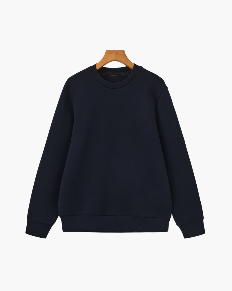 Sweat-Shirt Col Rond Mélange Modal Classique