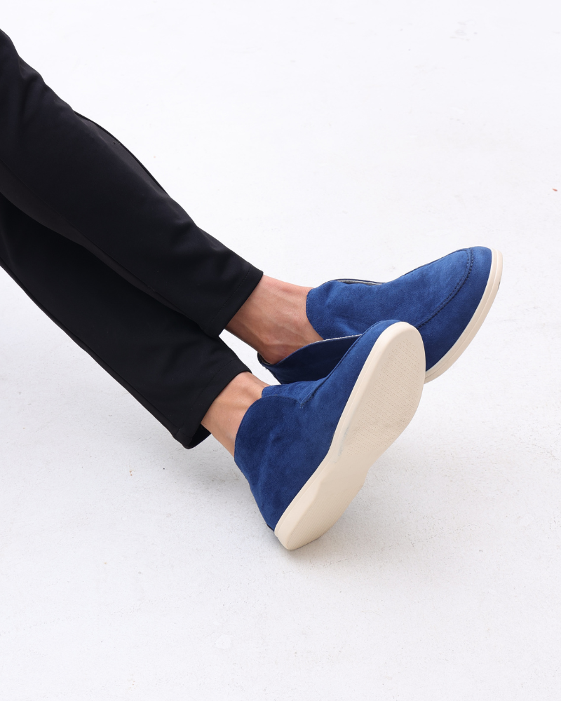 Mocassins Hauts en Daim Old Money