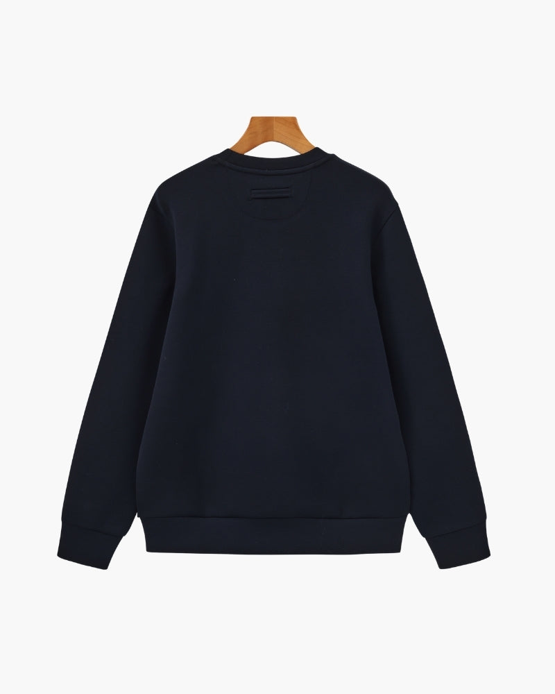 Sweat-Shirt Col Rond Mélange Modal Classique