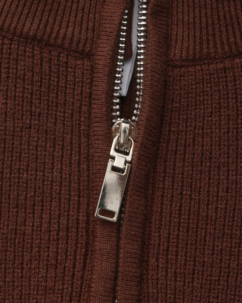 Pull Tricoté Demi-Zip Raffiné
