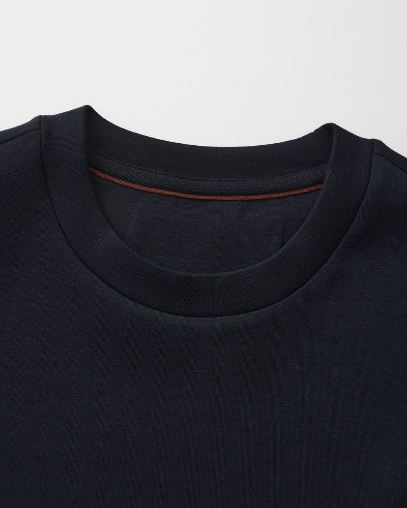 Sweat-Shirt Col Rond Mélange Modal Classique