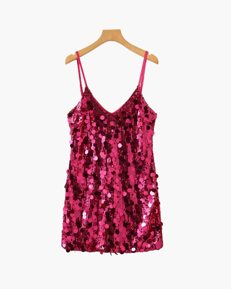 Mini Robe de Soirée à Sequins