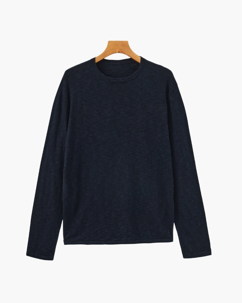 Col Rond Essentiel Lin-Coton