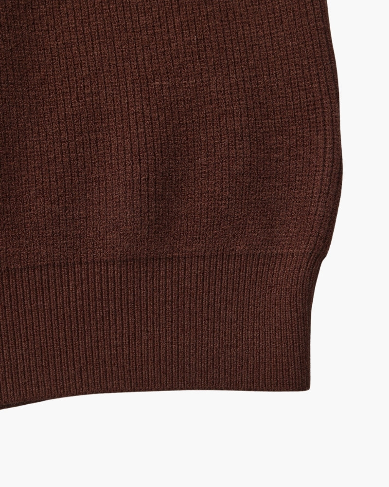 Pull Tricoté Demi-Zip Raffiné