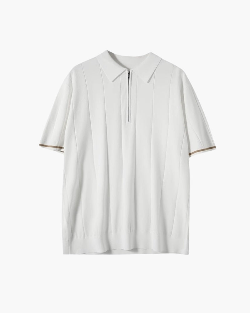 Polo Signature à Garnitures Contrastées