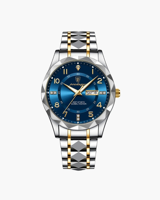 Montre en Acier Bicolore Classique