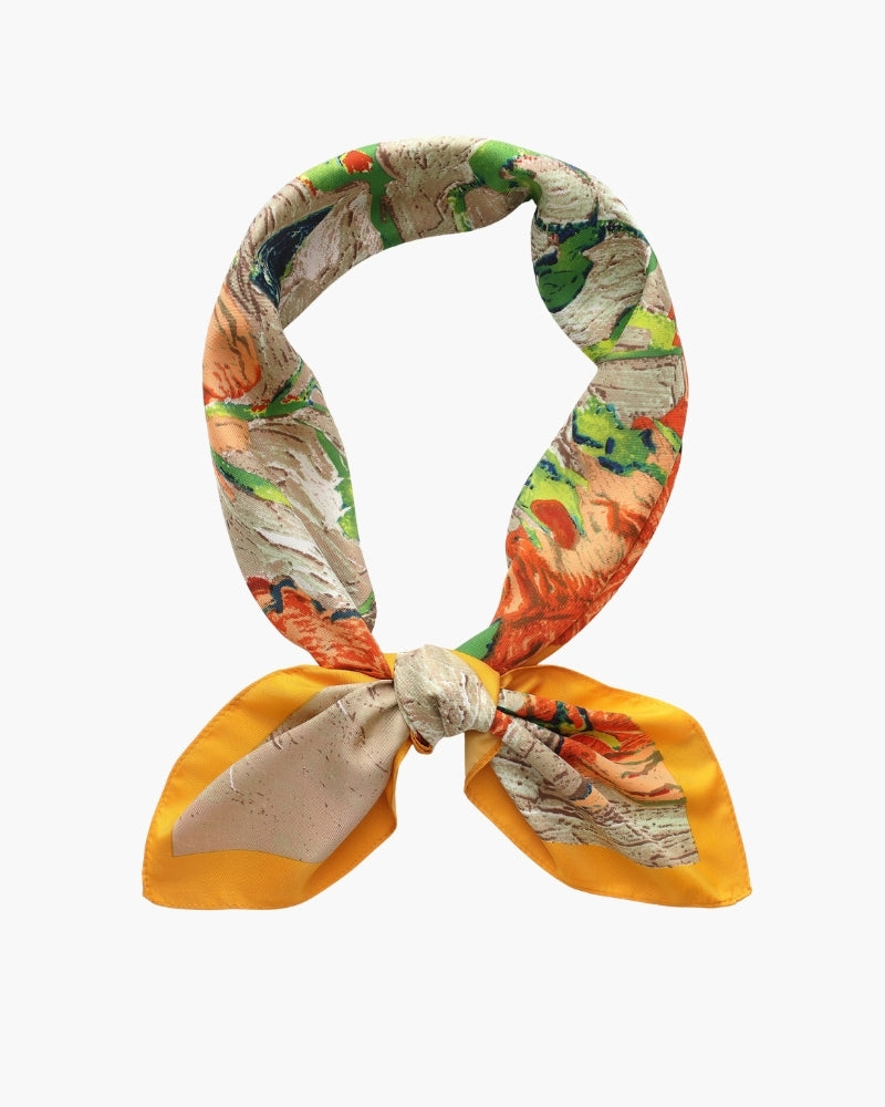 Foulard Jardin Impressionniste Old Money