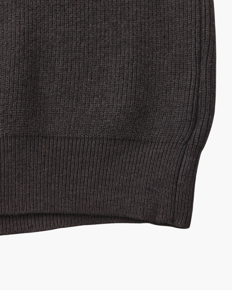 Pull Tricoté Demi-Zip Raffiné