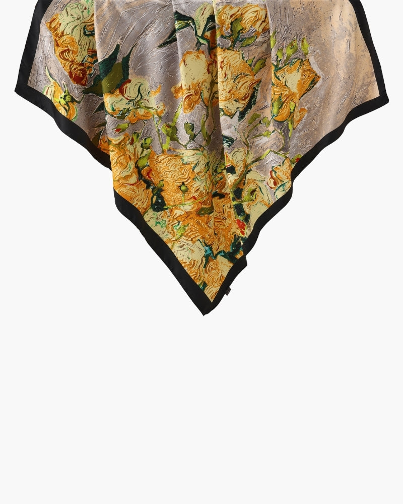 Foulard Jardin Impressionniste Old Money