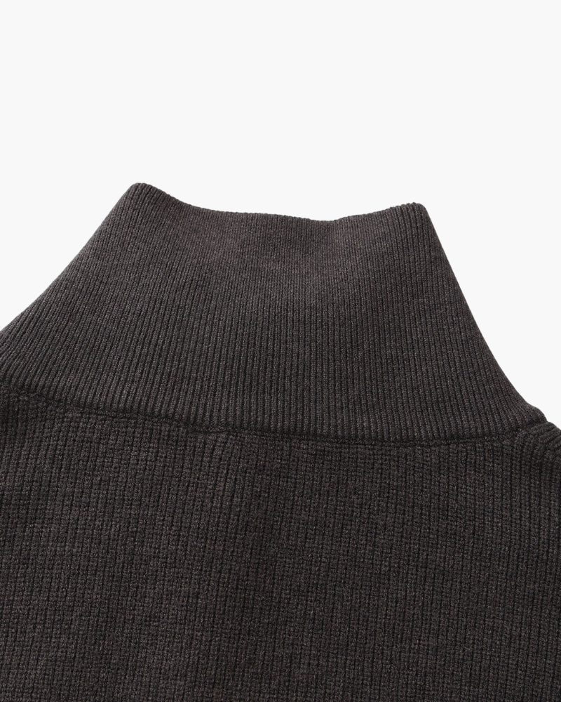 Pull Tricoté Demi-Zip Raffiné