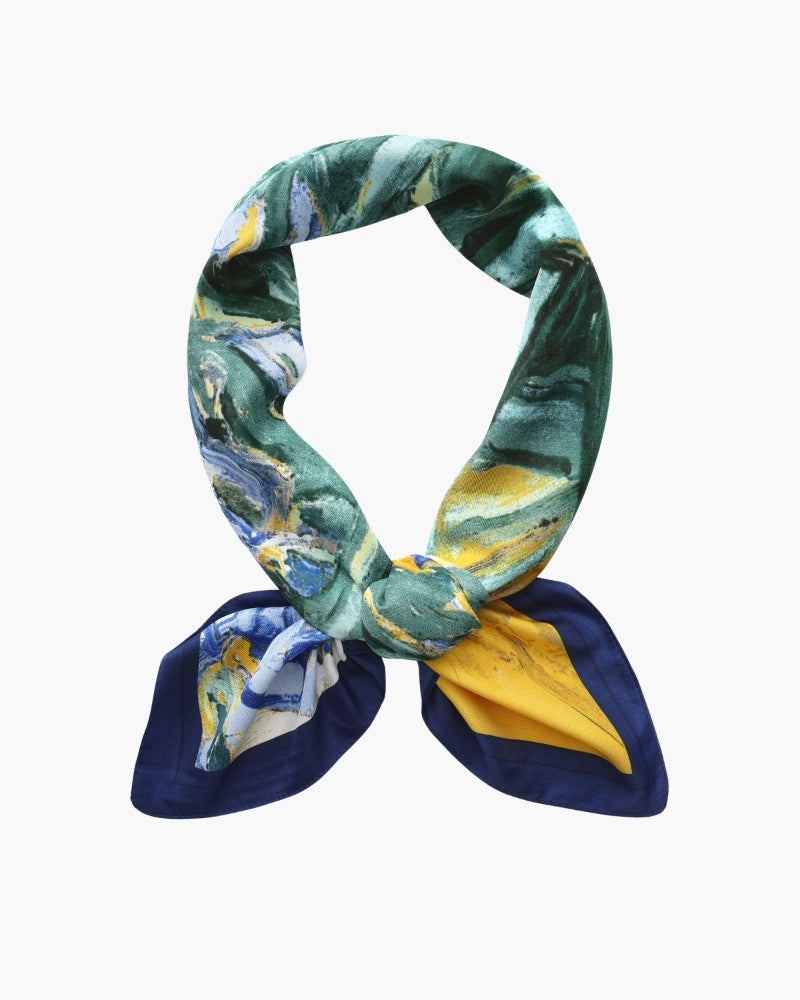 Foulard Jardin Impressionniste Old Money
