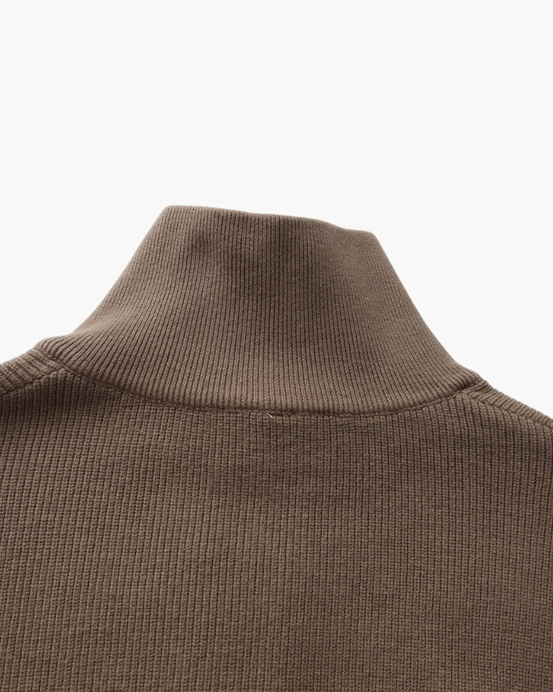 Pull Tricoté Demi-Zip Raffiné