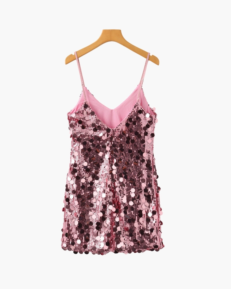 Mini Robe de Soirée à Sequins