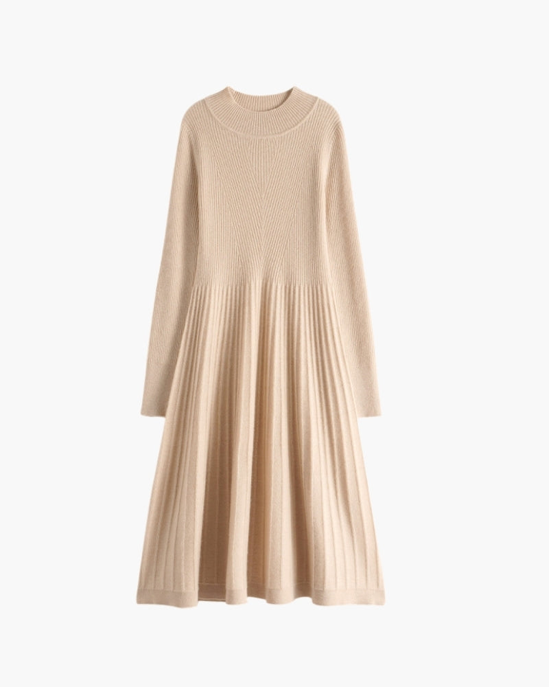 Robe Évasée en Cachemire Pur