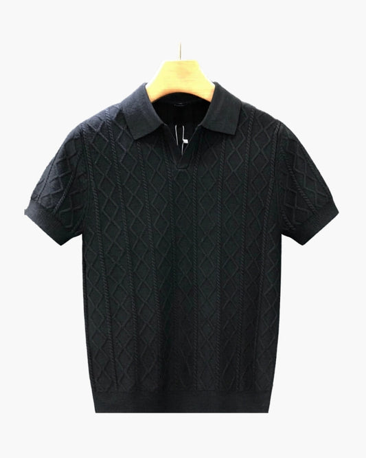 Polo Tricoté Texturé Signature