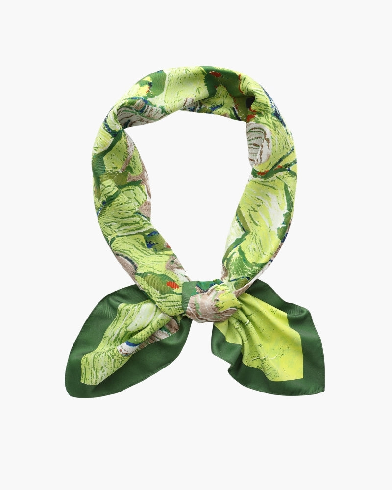 Foulard Jardin Impressionniste Old Money