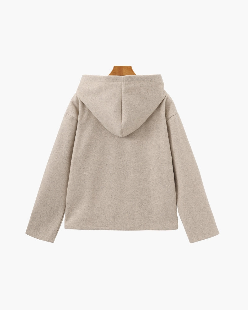 Manteau Zippé en Laine Marlow