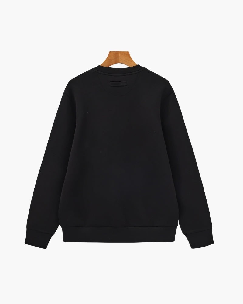 Sweat-Shirt Col Rond Mélange Modal Classique