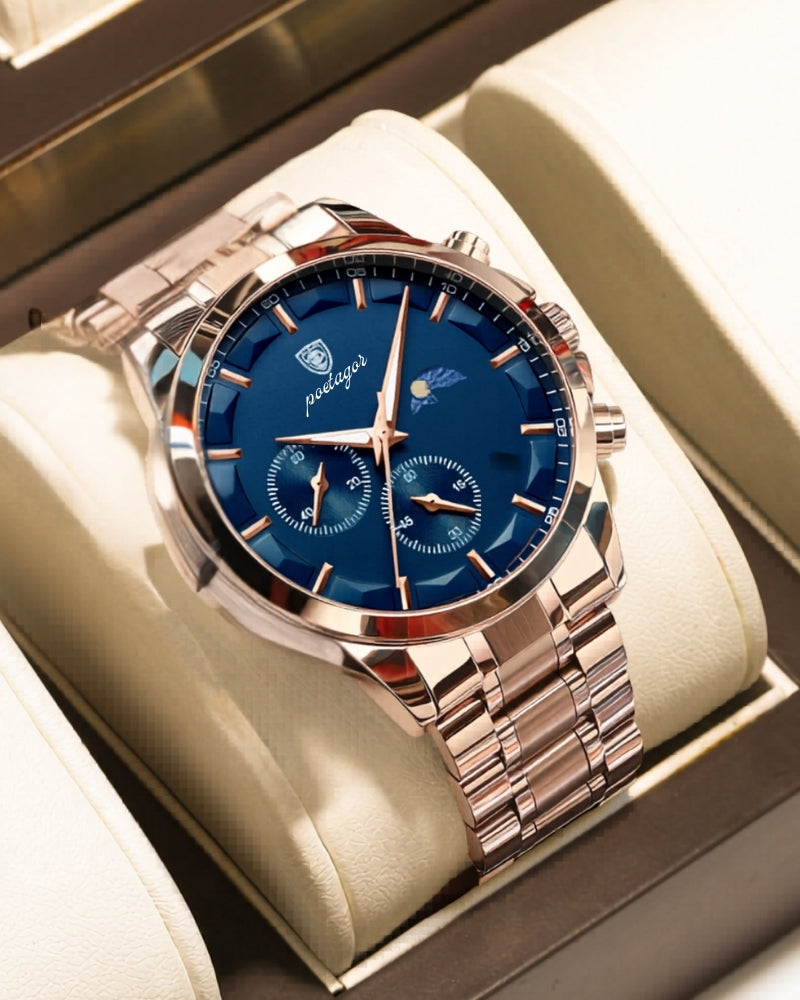 Montre Chronographe de Précision en Acier