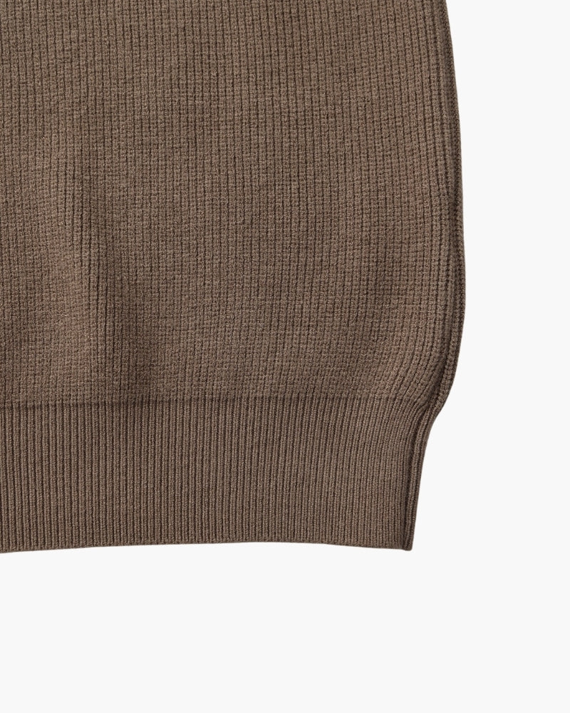 Pull Tricoté Demi-Zip Raffiné