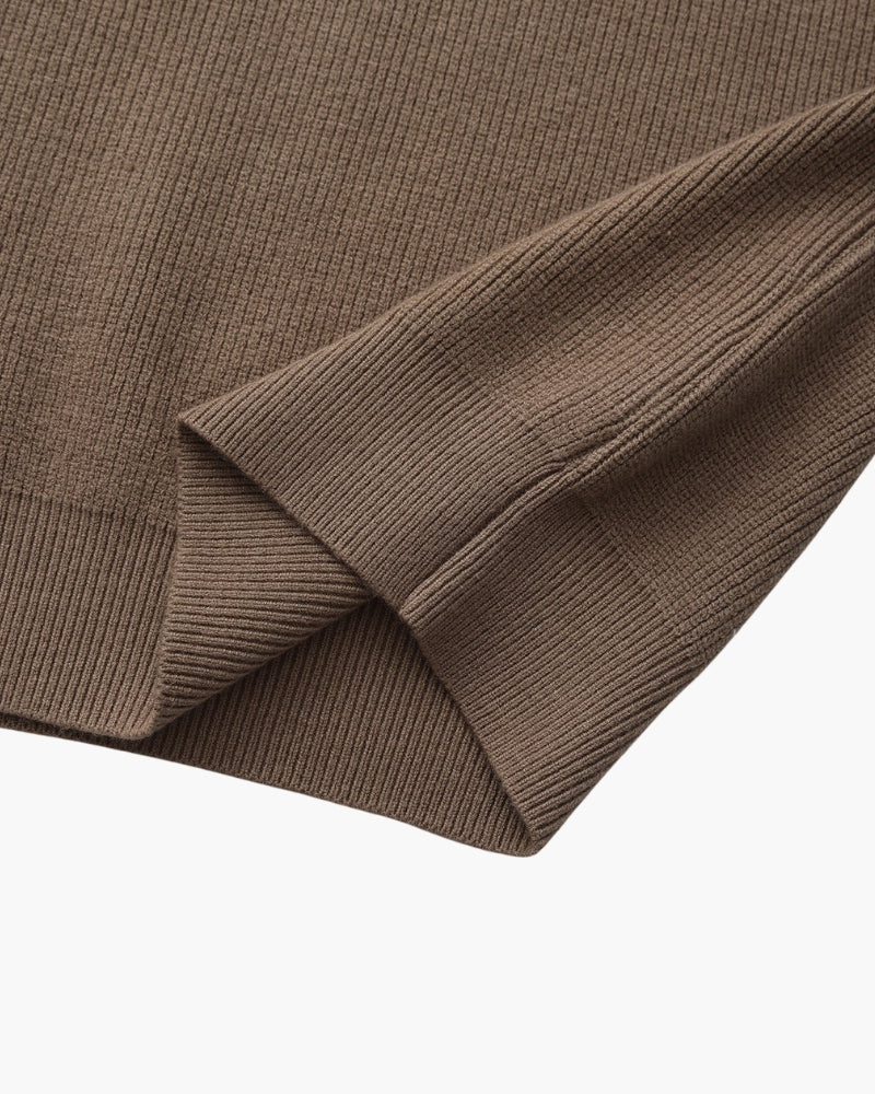 Pull Tricoté Demi-Zip Raffiné