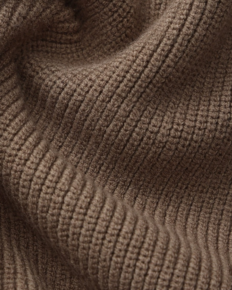 Pull Tricoté Demi-Zip Raffiné