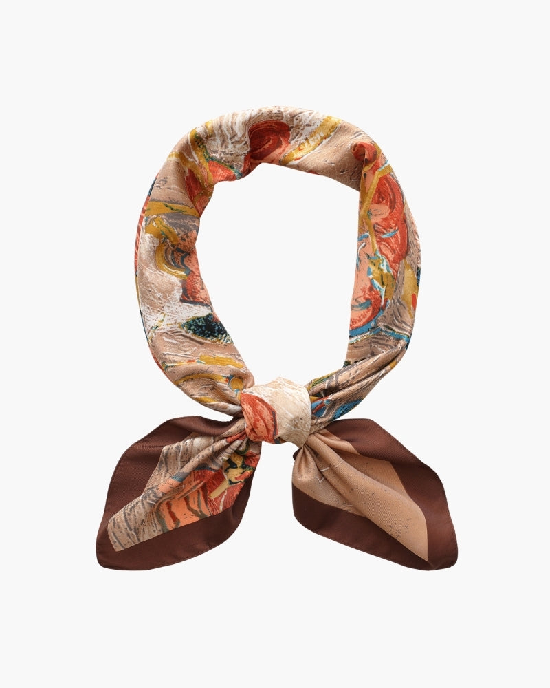 Foulard Jardin Impressionniste Old Money