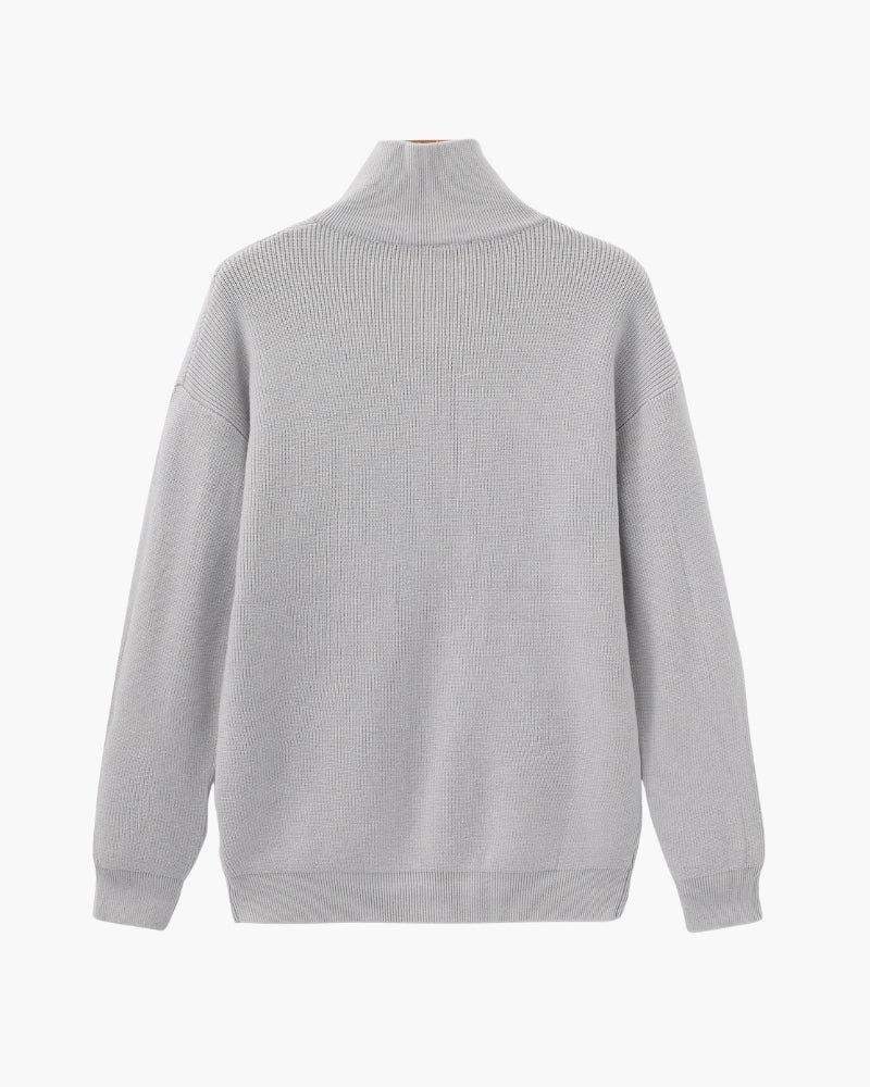 Pull Tricoté Demi-Zip Raffiné