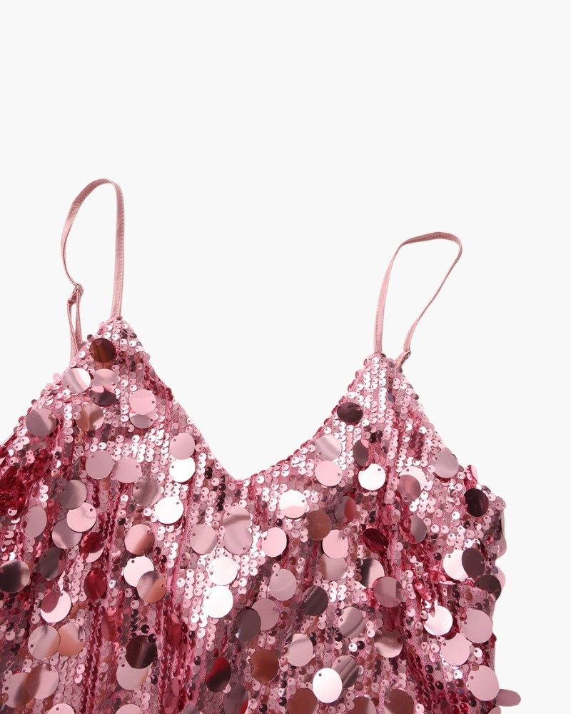 Mini Robe de Soirée à Sequins