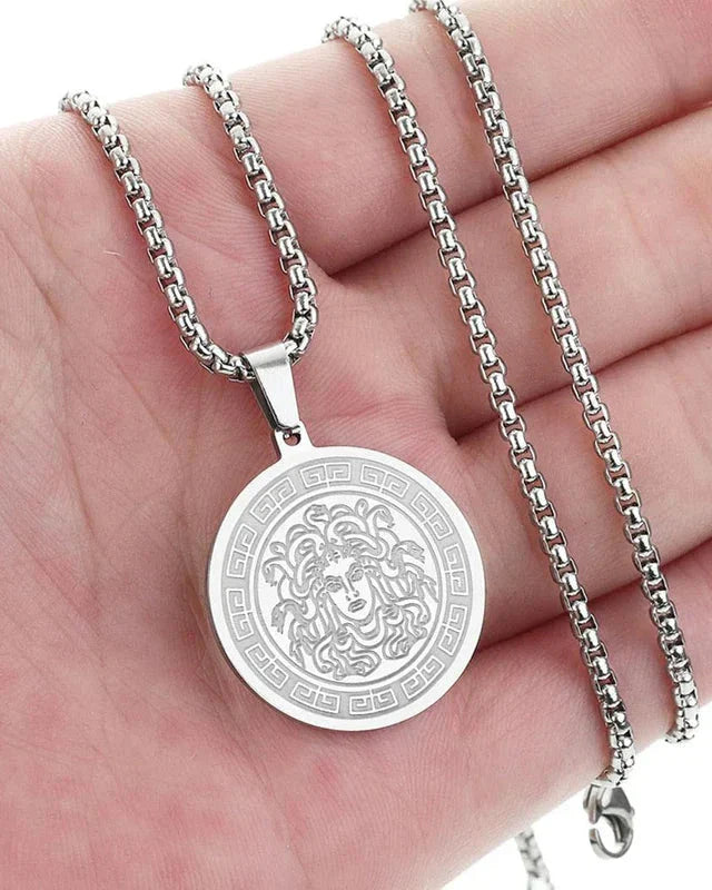 Chaîne Longue Medusa (Or & Argent)