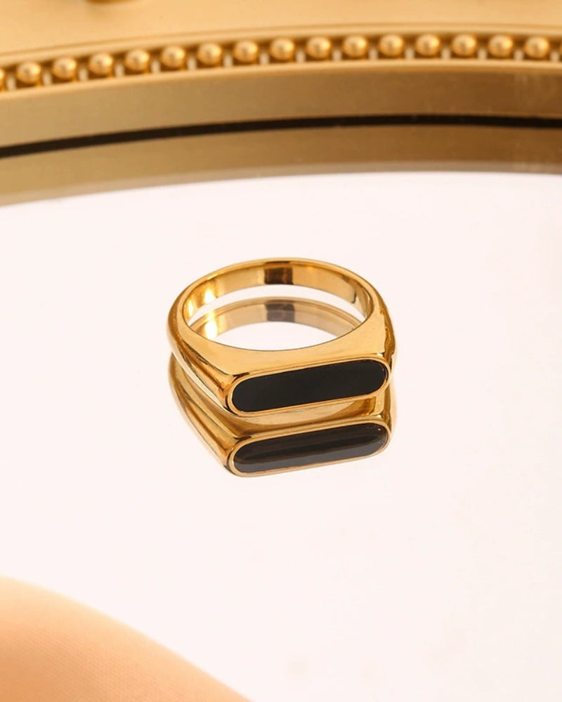 Bague Obsidian Band