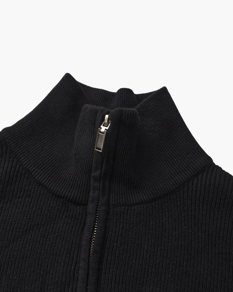 Pull Tricoté Demi-Zip Raffiné