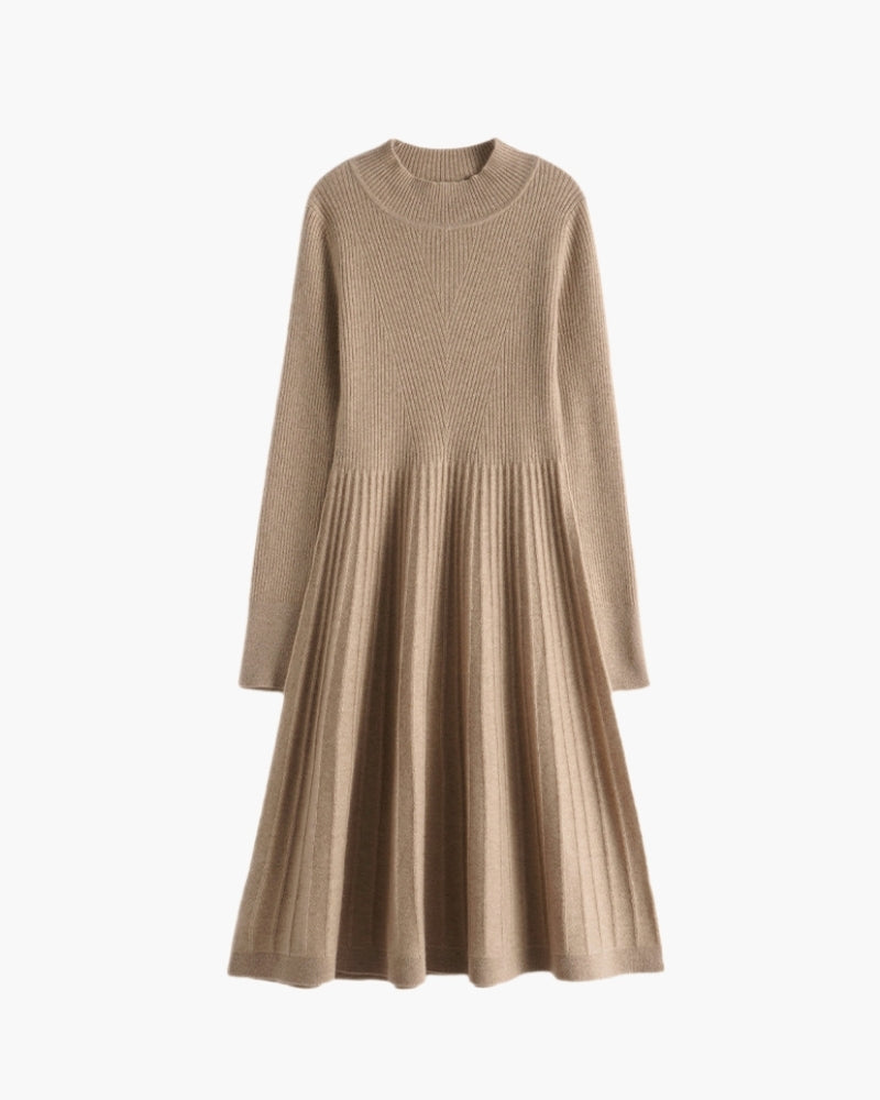 Robe Évasée en Cachemire Pur
