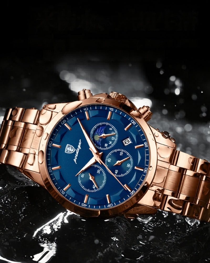 Montre Chronographe de Précision en Acier