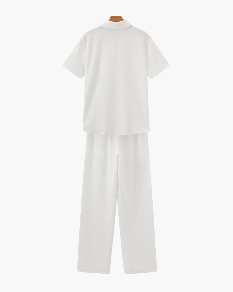 Ensemble Polo & Pantalon en Coton