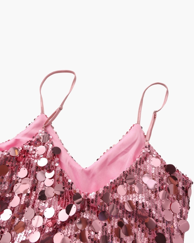 Mini Robe de Soirée à Sequins