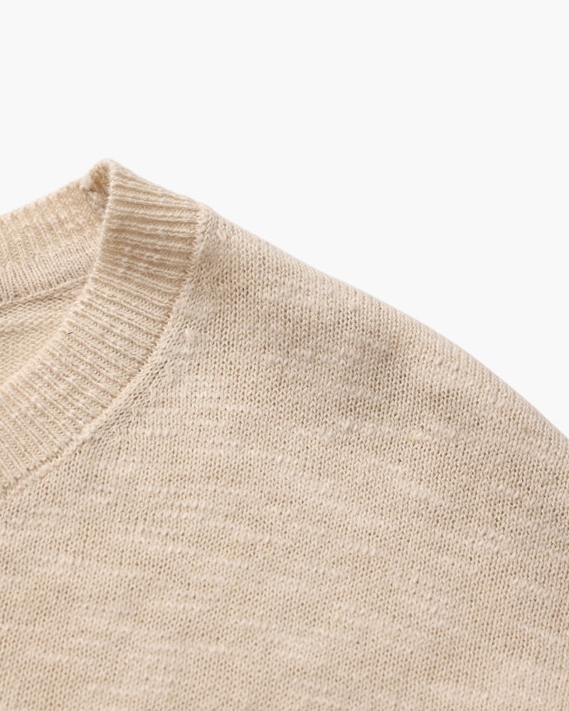 Col Rond Essentiel Lin-Coton