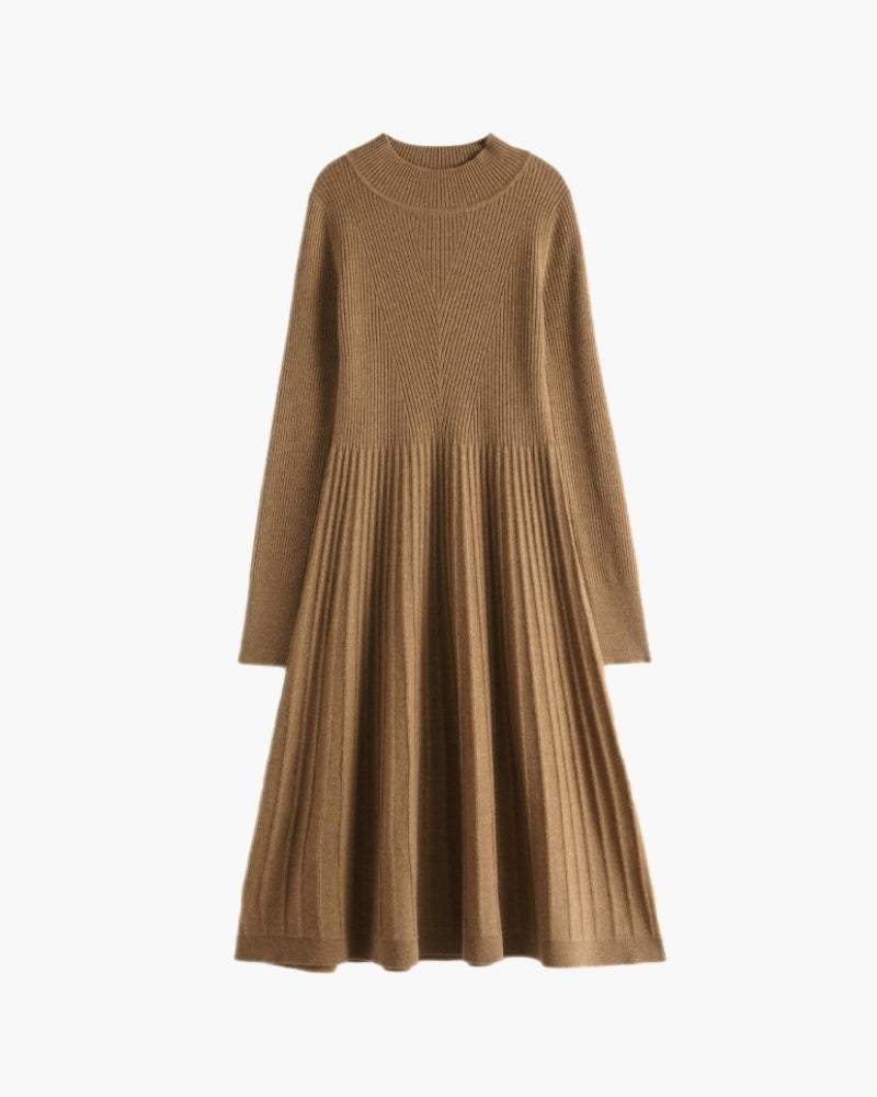 Robe Évasée en Cachemire Pur