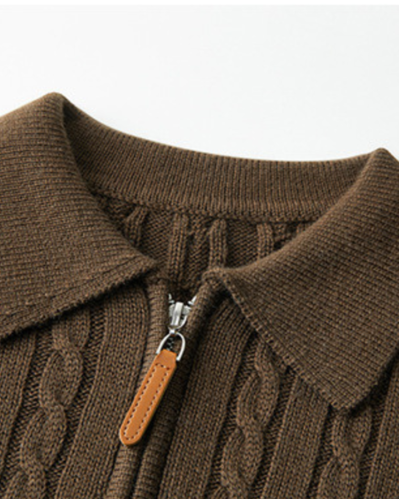 Veste Zippée 100% Laine Premium