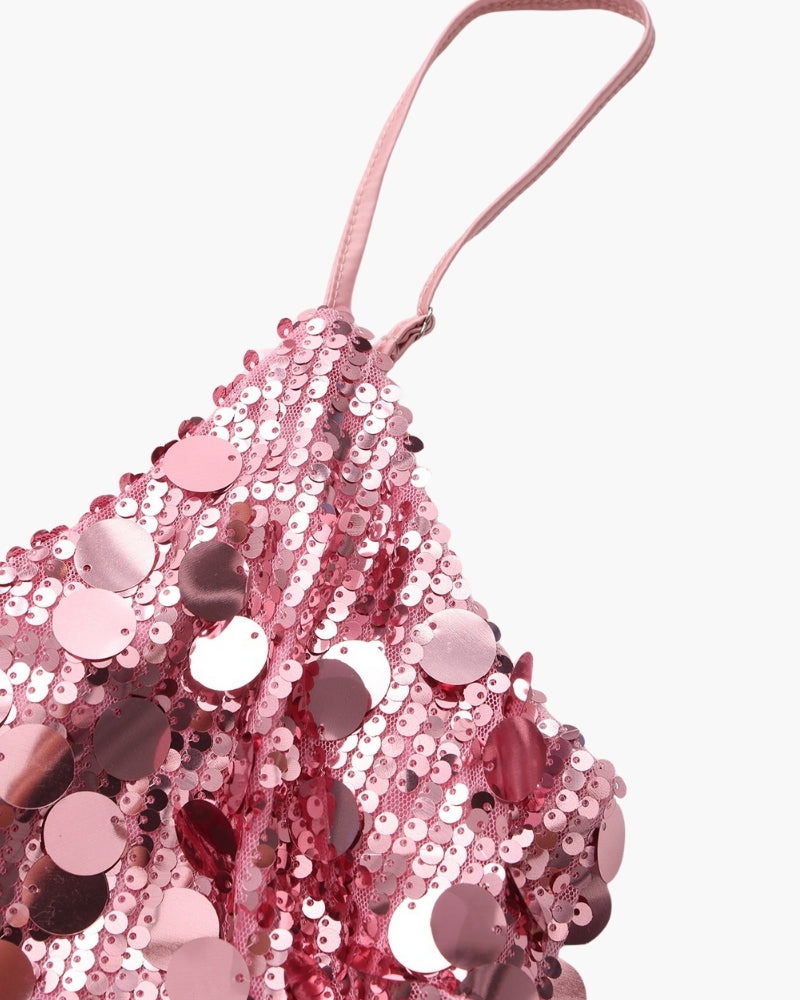 Mini Robe de Soirée à Sequins