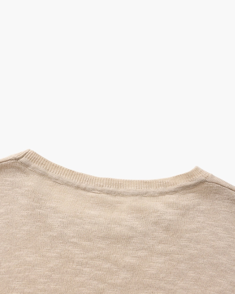 Col Rond Essentiel Lin-Coton