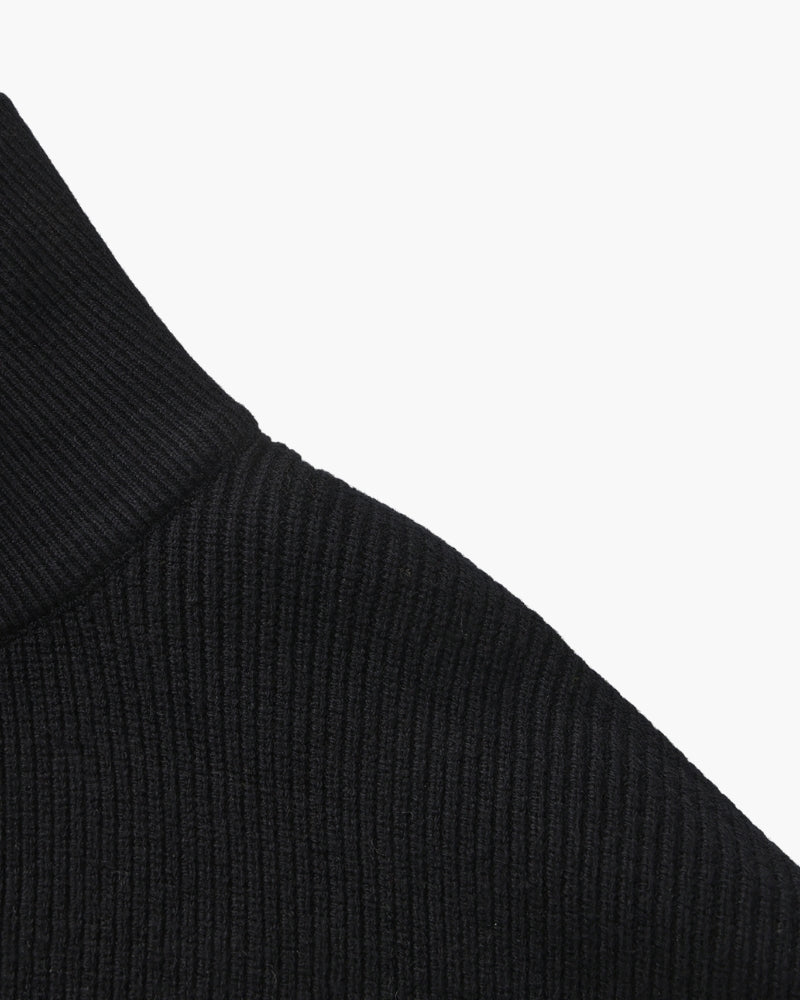 Pull Tricoté Demi-Zip Raffiné