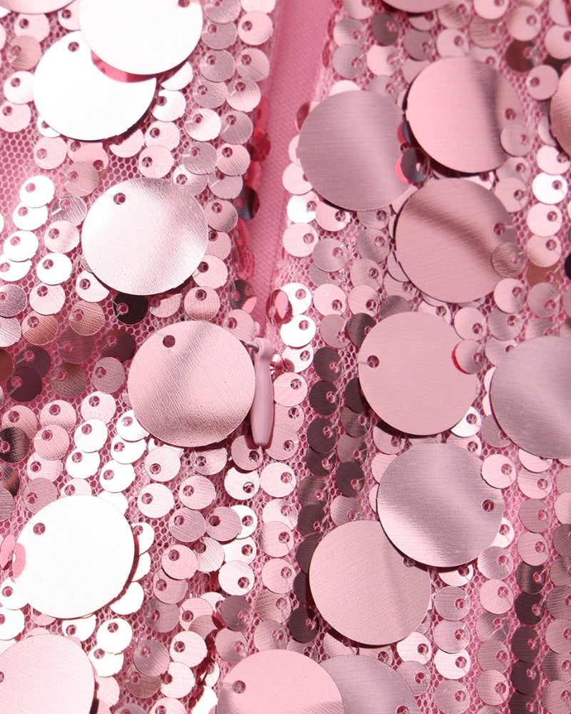 Mini Robe de Soirée à Sequins