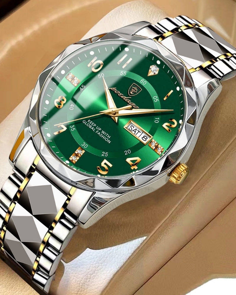 Montre en Acier Bicolore Classique