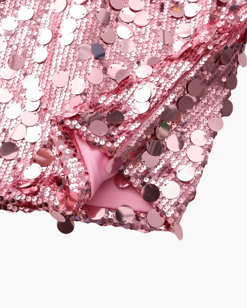 Mini Robe de Soirée à Sequins